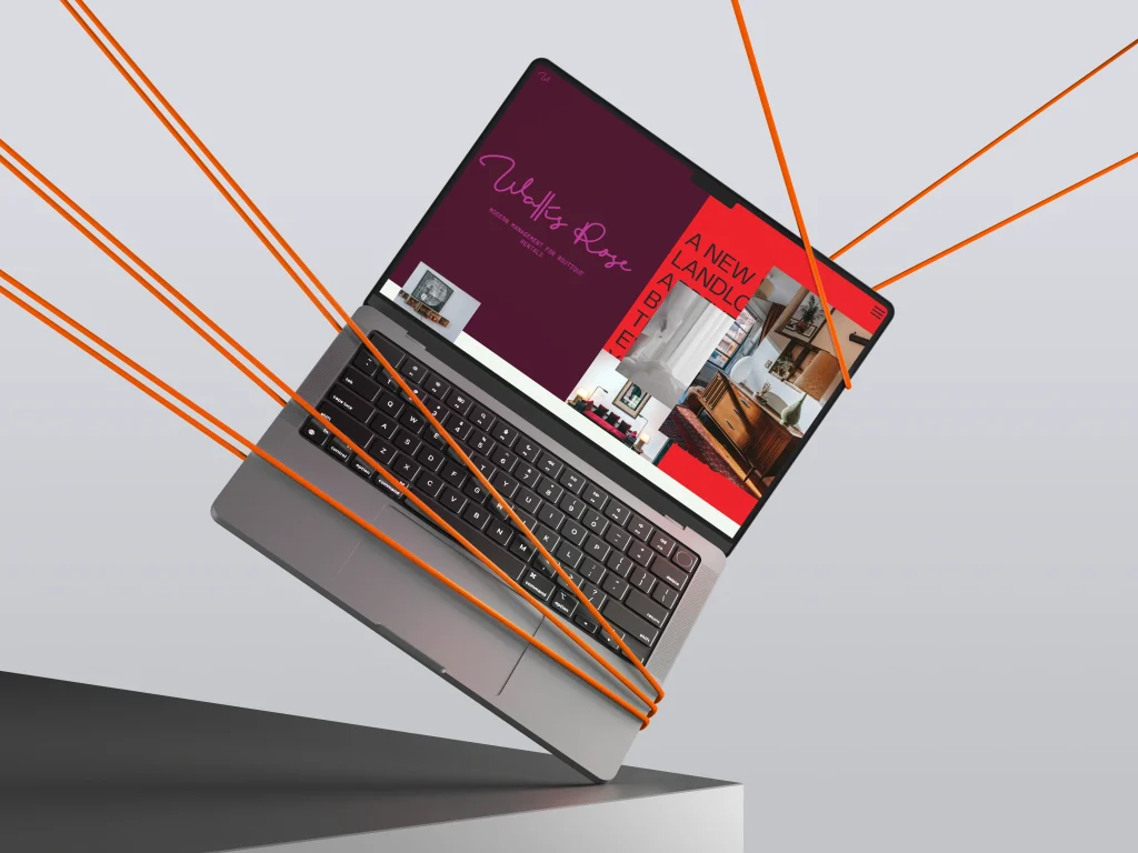 rubber laptop mockup
